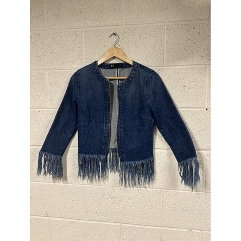 3x1 Women's Blue Denim Zip Jacket Size S